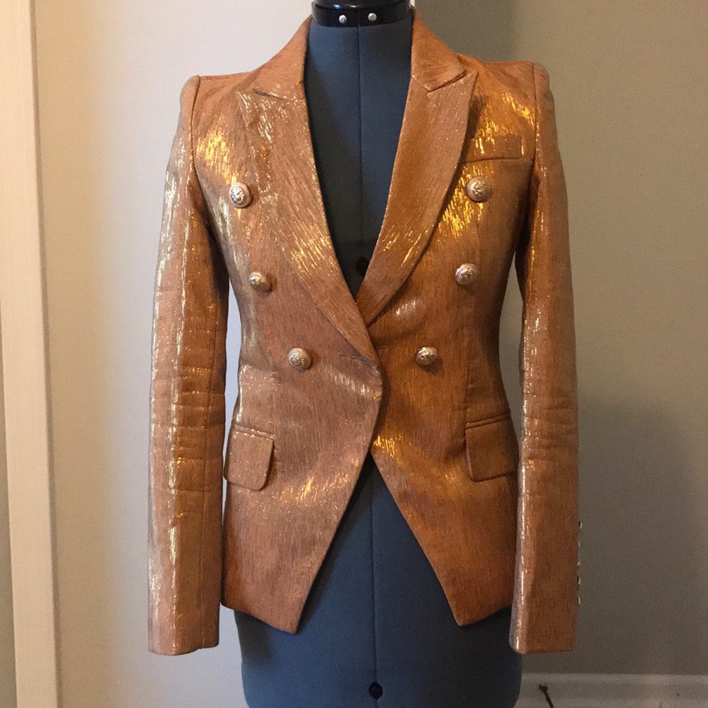 Gold Metallic blazer